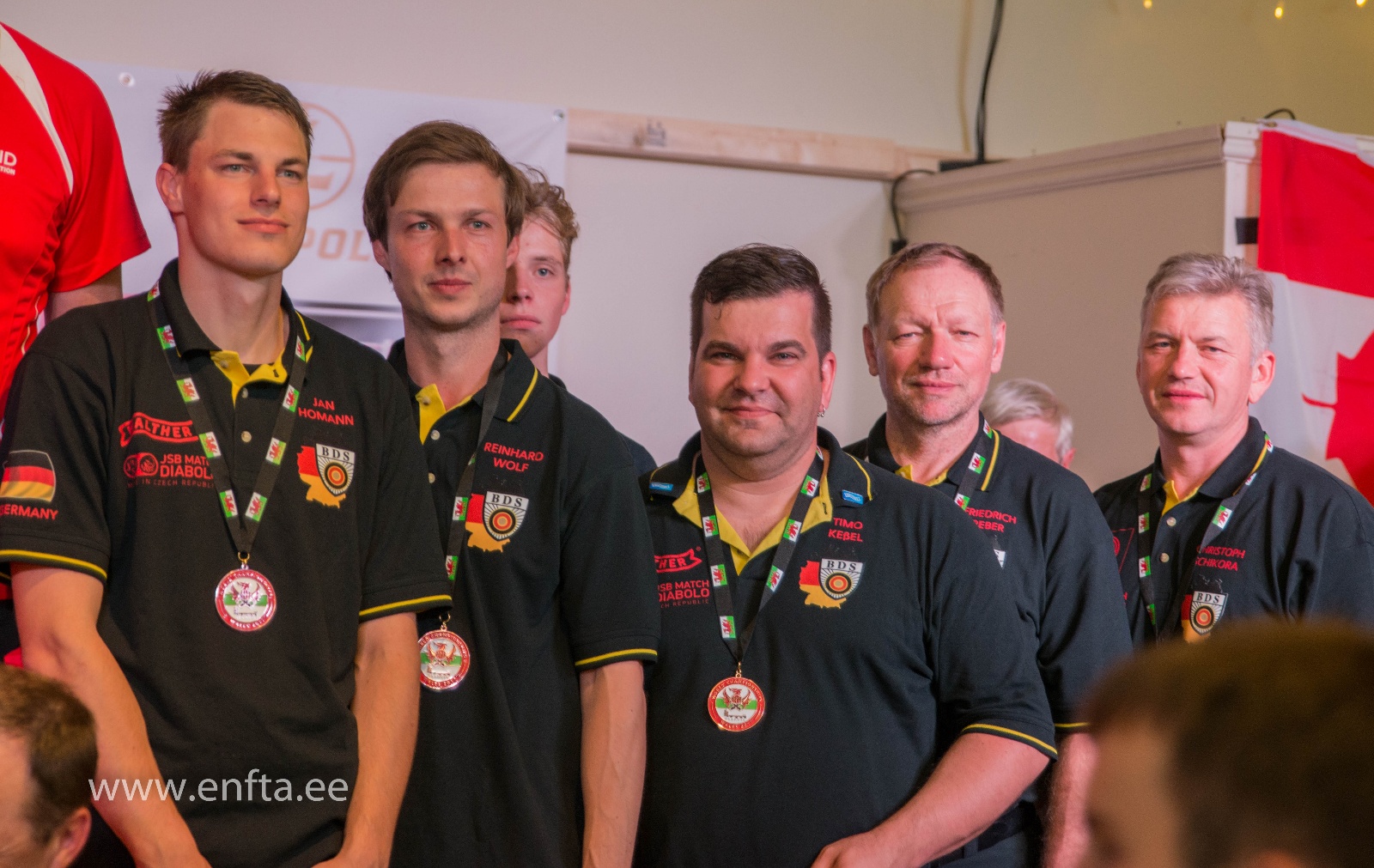 891 Germany. From left Jan H Homann, Reinhard Wolf, Caspar Dingerkus, Timo Kessel, Friedrich Reber, Christoph Schikora